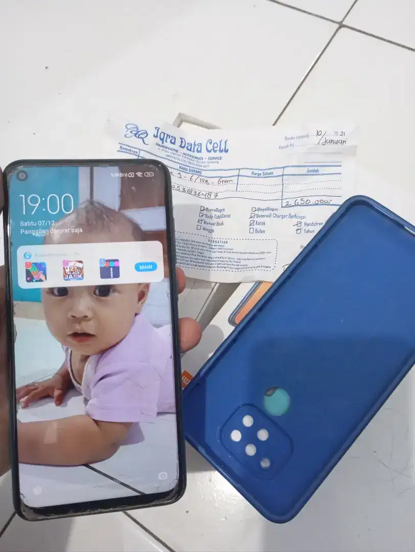 Redmi Note 9 (6/128) Fullset Ori