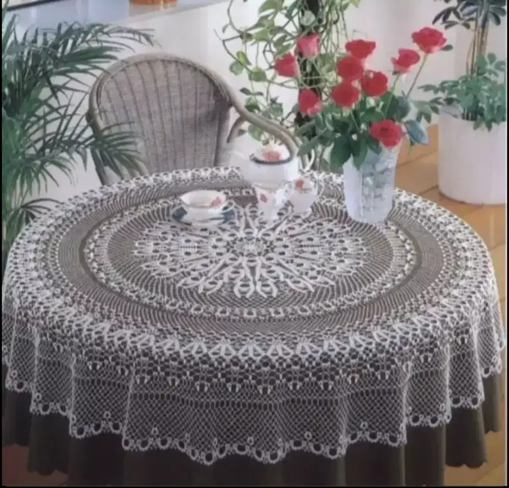 Taplak Meja Rajut Handmade