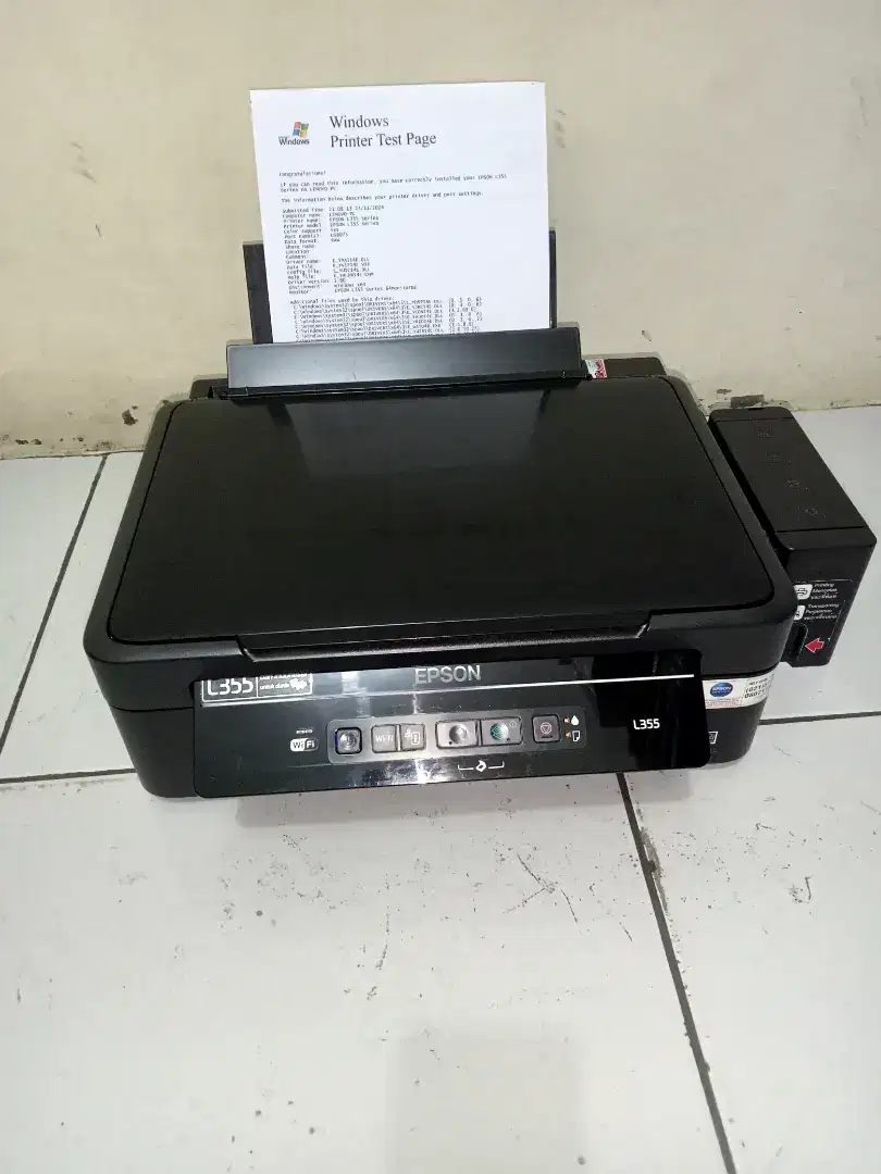 Printer Epson L 355 kondisi seperti di foto