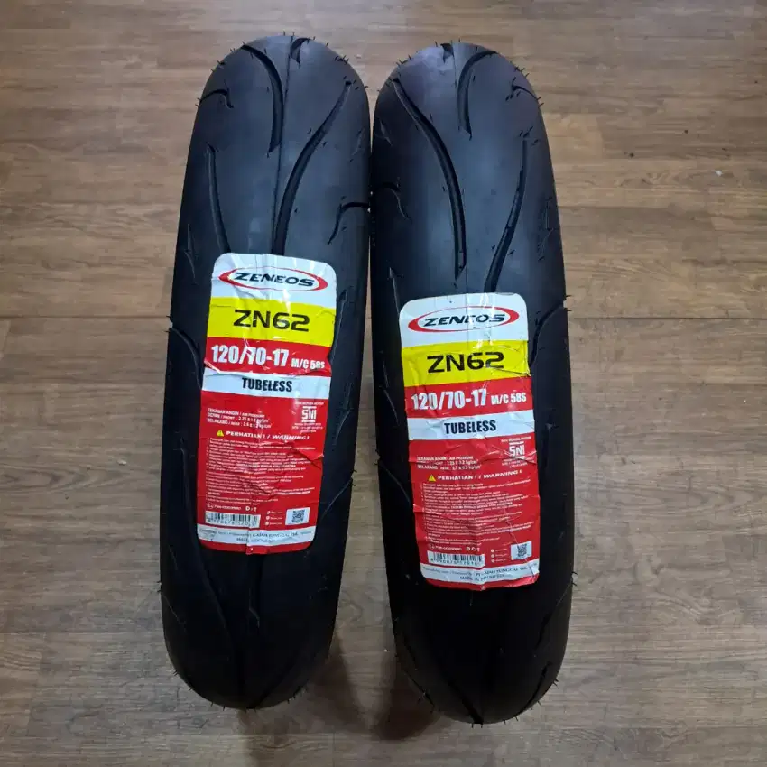 BAN MERK ZENEOS ZN62 TL 120/70 -17 M/C 58S (HARGA PROMO 1PCS)