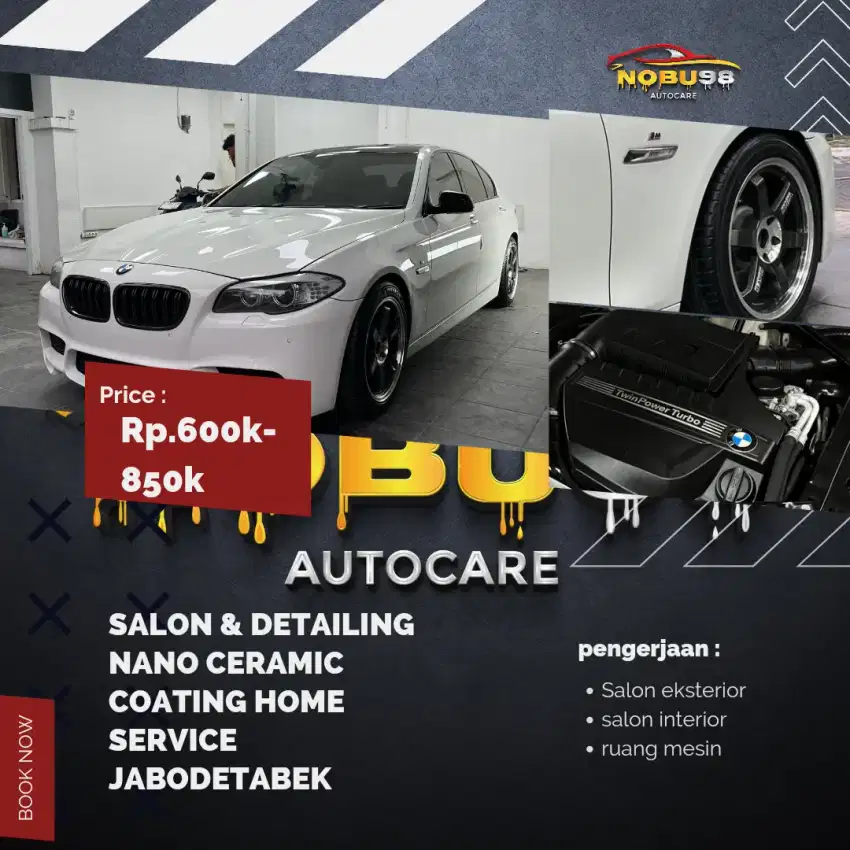 Salon mobil panggilan/nano ceramic coating/detailing mobil terdekat