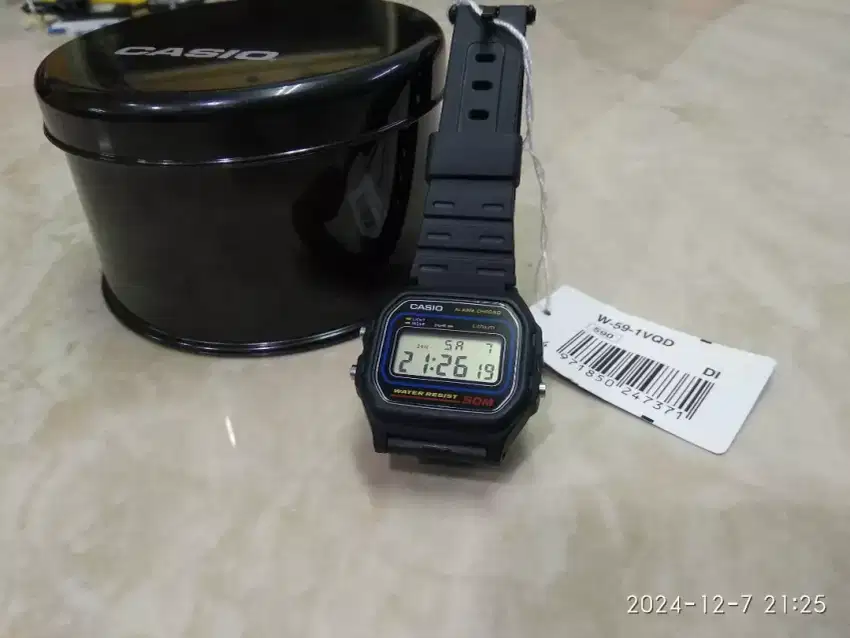 Jam tangan Casio Original W59 digital