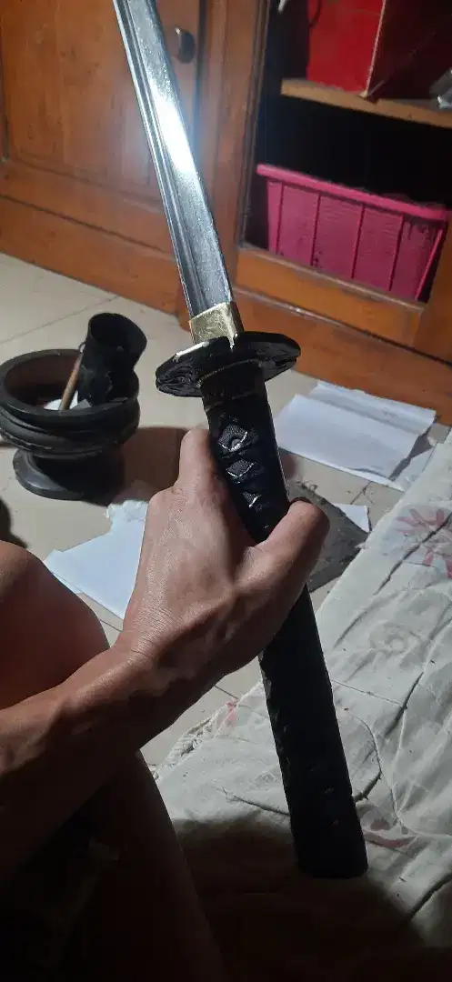 Pajangan Replika Pedang Katana Spring Steel