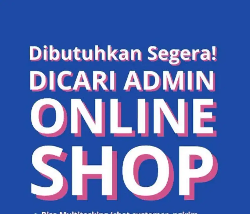 lowongan Kerja Admin Host Live Olshop