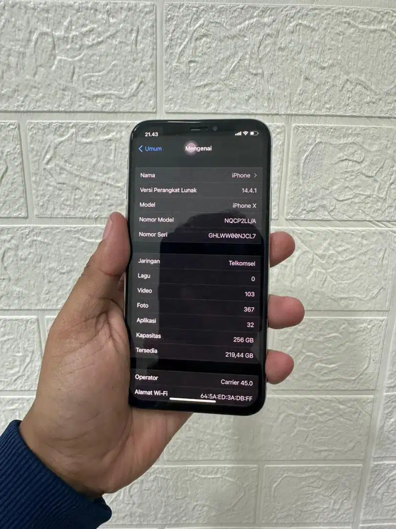 iPhone X 256Gb fullset