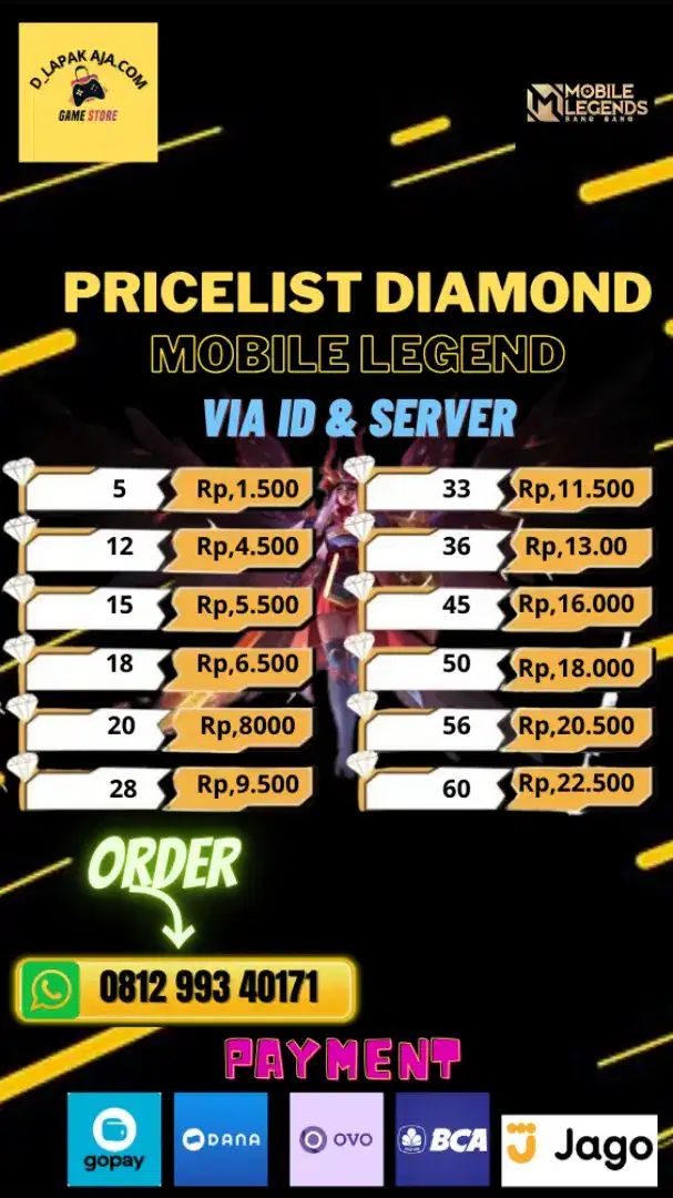 Top Up Diamond Mobile Legend