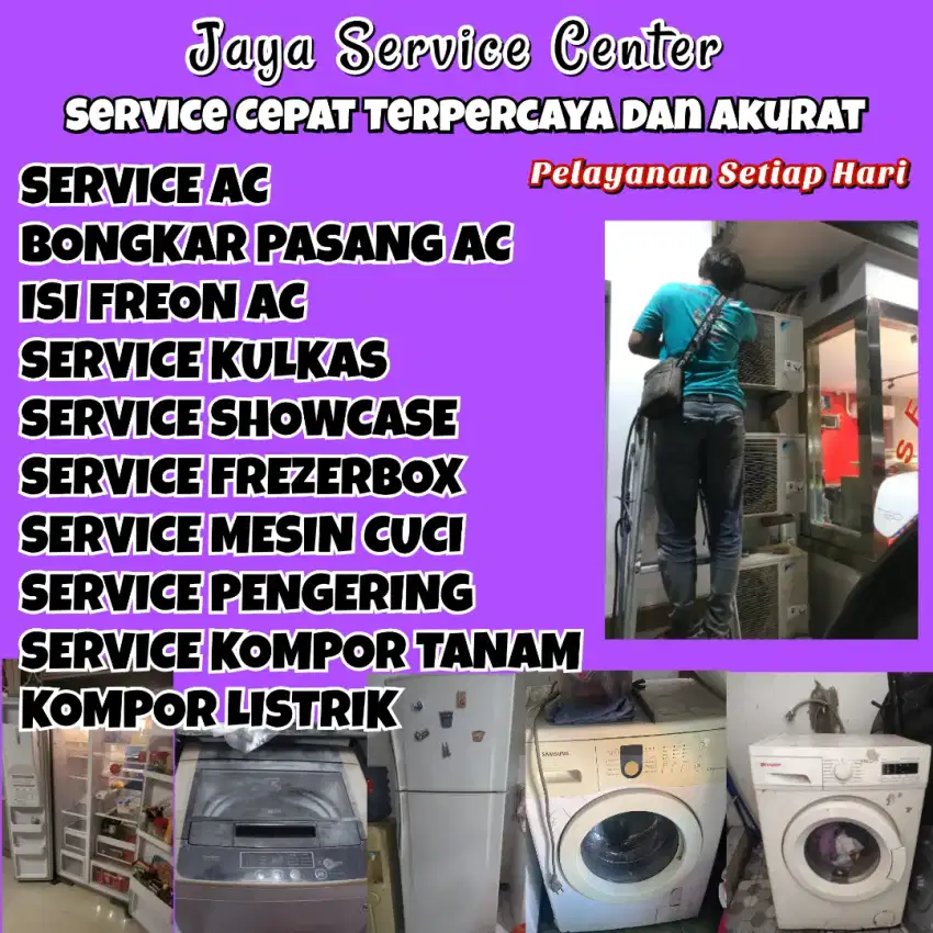 Service Kulkas Frezer Bongkar AC Pasang AC Servis AC Mesin Cuci Candi