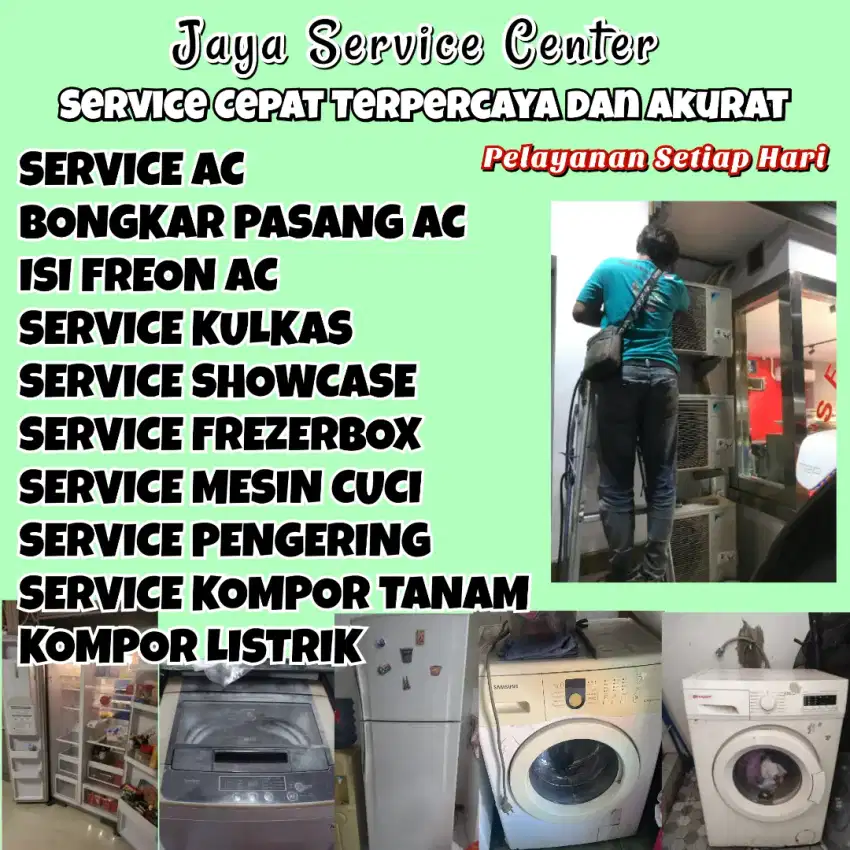 Service AC Kulkas Frezer Servis Mesin Cuci Bongkar Pasang AC Sawahan