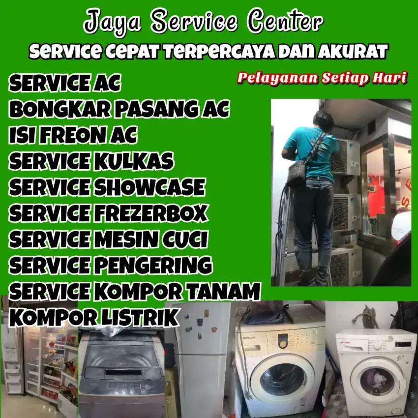 Service AC Kulkas Frezer Servis Mesin Cuci Bongkar Pasang AC Tegalsari