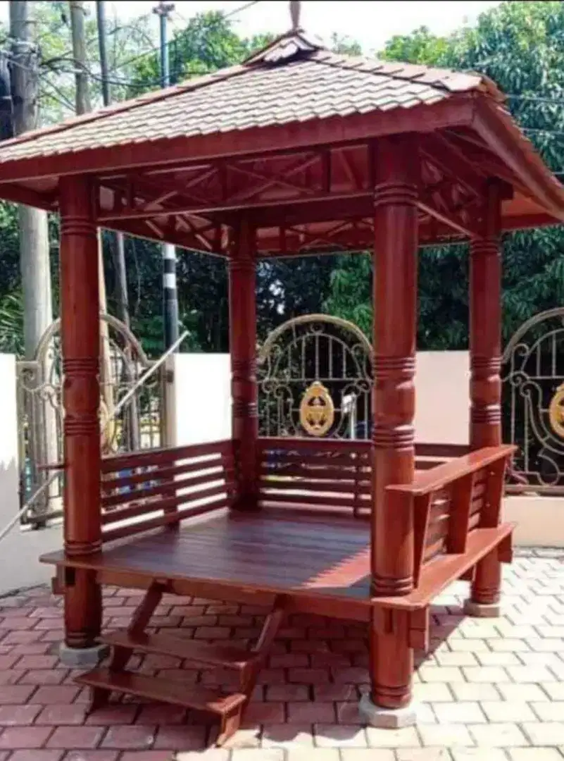 Gazebo kayu klapa