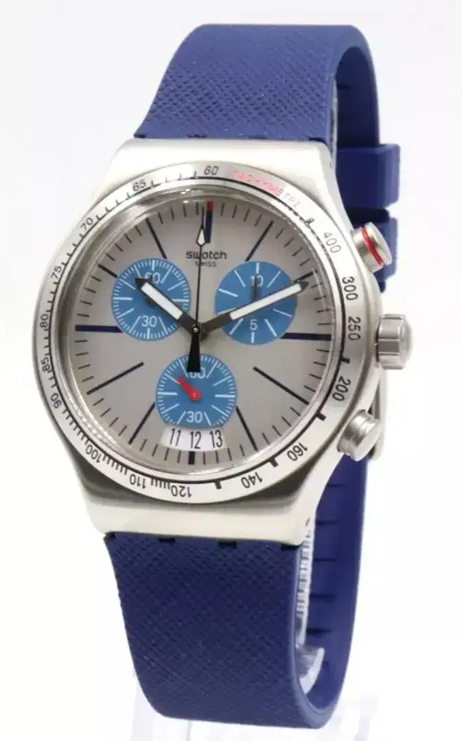 Swatch Unisex Watch Irony Chrono Blau Me On YVS435