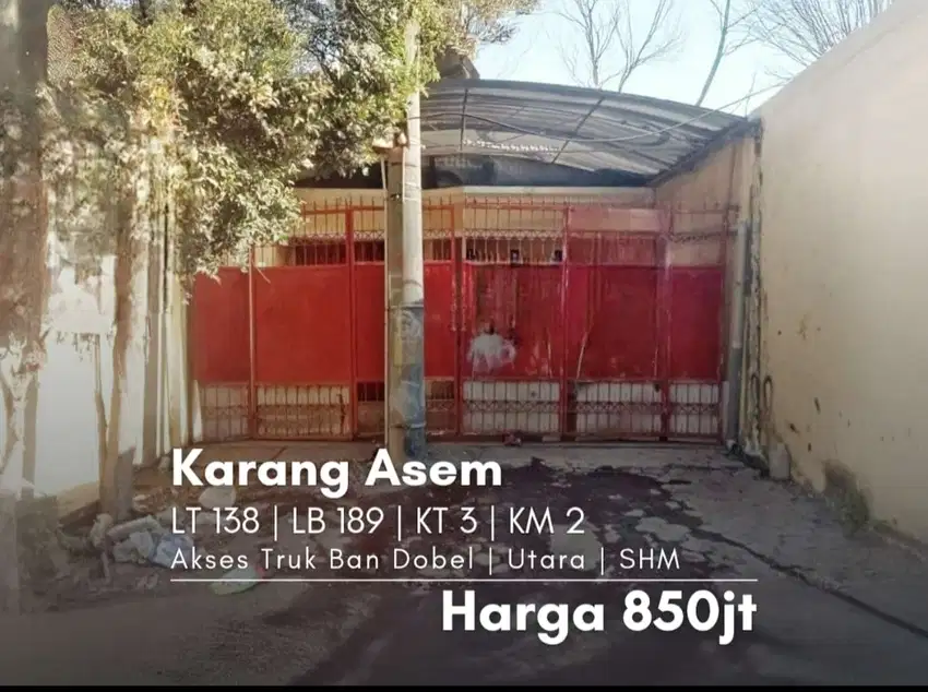 Rumah karang asem MURAH