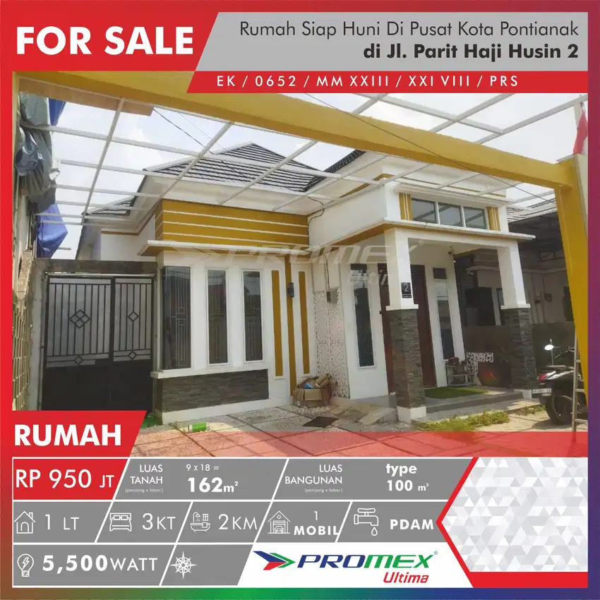 Dijual Rumah Siap Huni Di Paris 2 Kota Pontianak