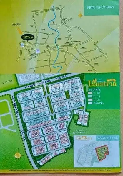 Dijual Kavling The Eminent cluster Illustria luas 208m2