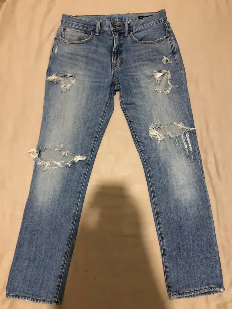 Celana jeans ripped pria