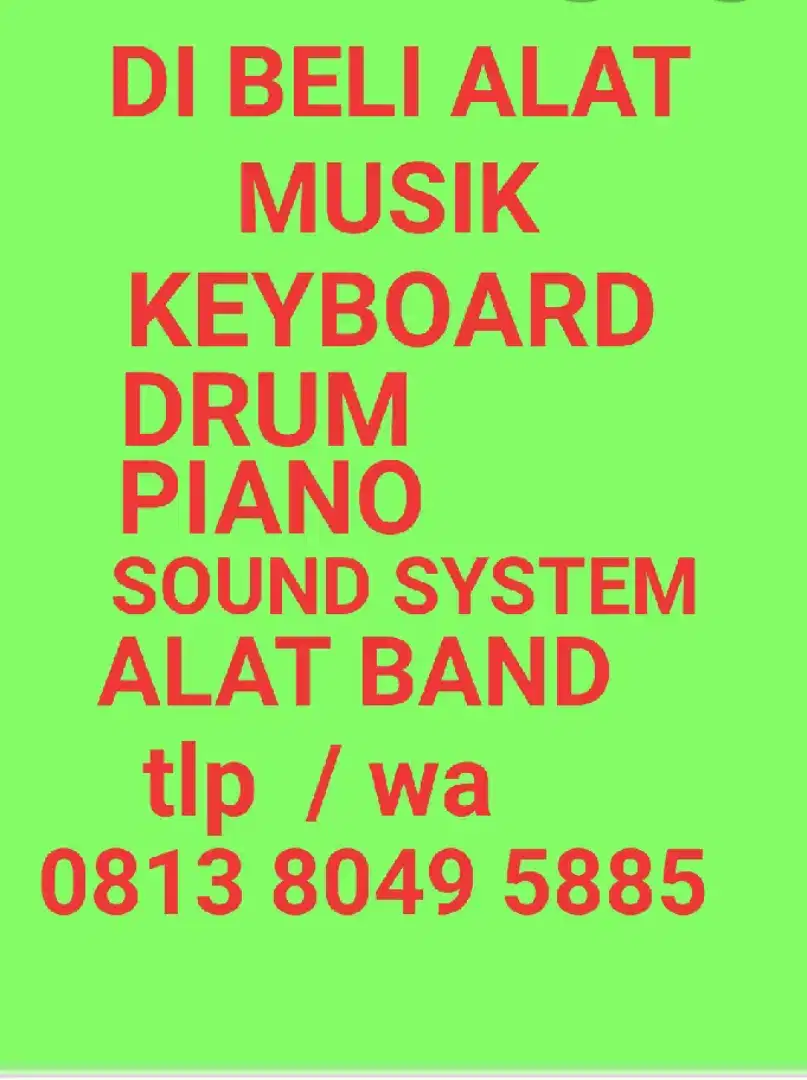 di beli alat musik bekas keyboard drum