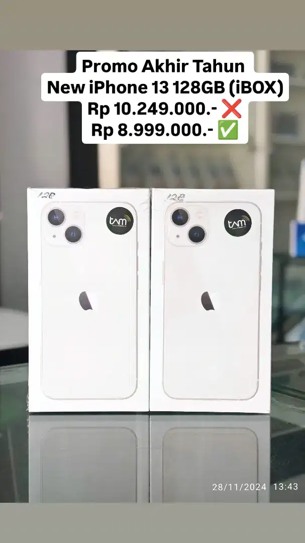 iPhone 13 128GB Garansi Resmi iBox 1th