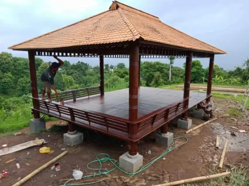 Saung gazebo jumbo terbaru