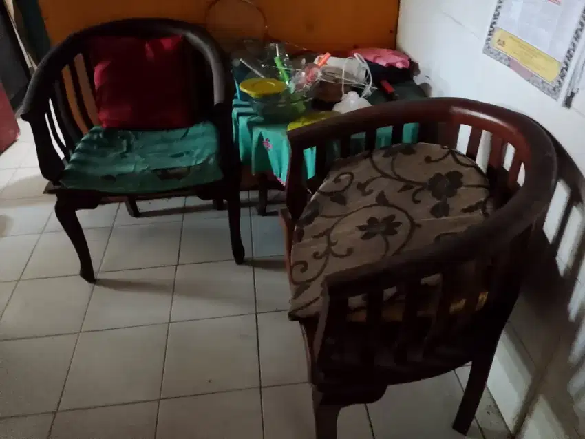 Jual kursi betawi jati tua , sofa jati , buffet  jati Jepara asli