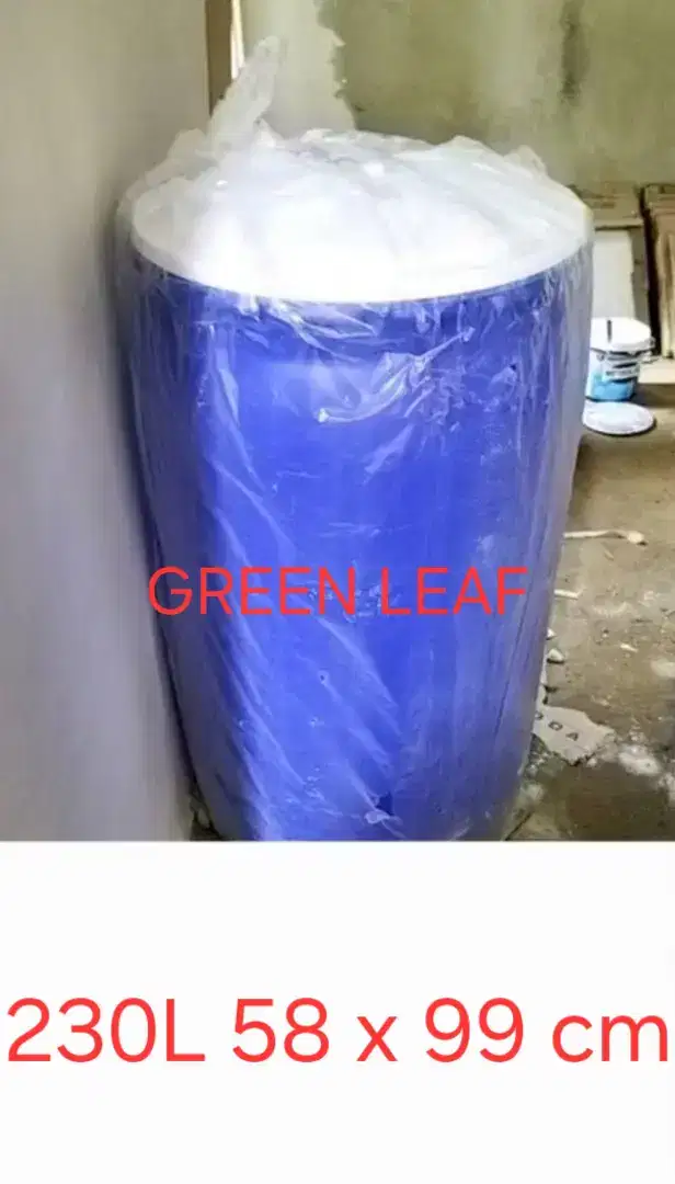TONG 230 LITER
Gentong air plastik FOOD GRADE
GREEN LEAF 230 L LITER