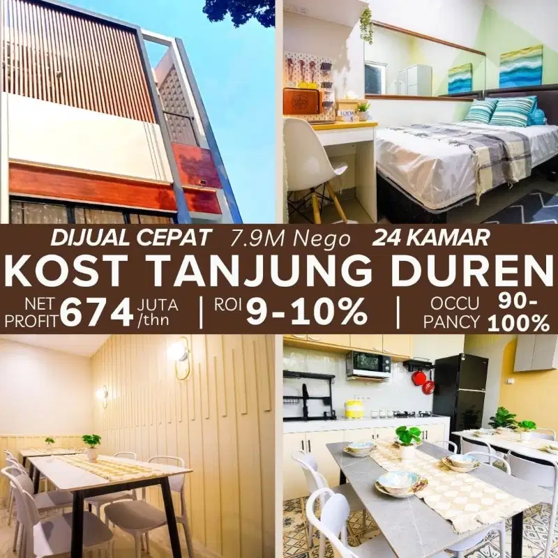 Dijual Rumah Kost Full Sewa Lokasi Strategis