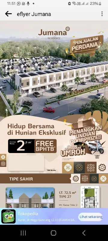 rumah baru berhadiah umroh dan motor