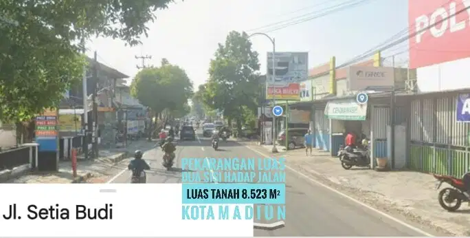 Tanah Pekarangan Tengah KOTA MADIUN Jl Setiabudi, Lokasi Baguss