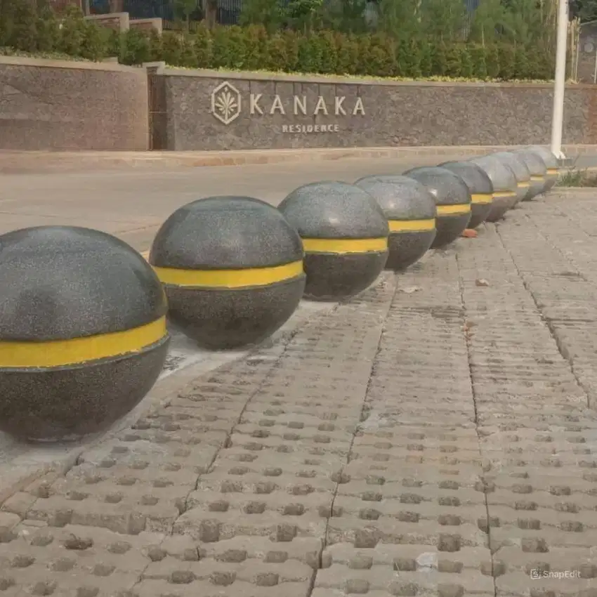 bollard terazzo hiasan taman dan pembatas taman