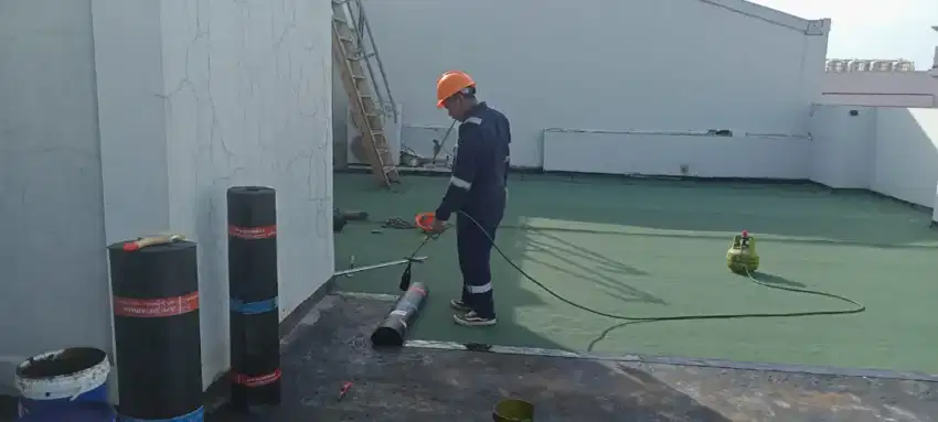 Spesialist Waterproofing, Membran bakar, Coating, injeksi beton bocor