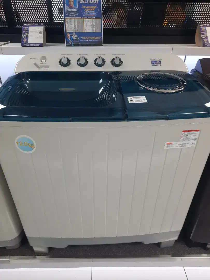 SAMSUNG SEMI AUTO WASHER WT12J4200MB