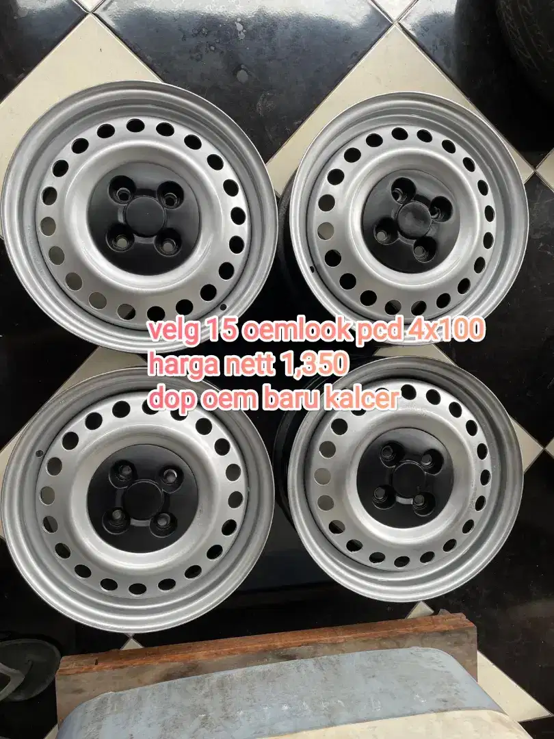 Velg oemlook ring 15 pcd 4x100 harga nett