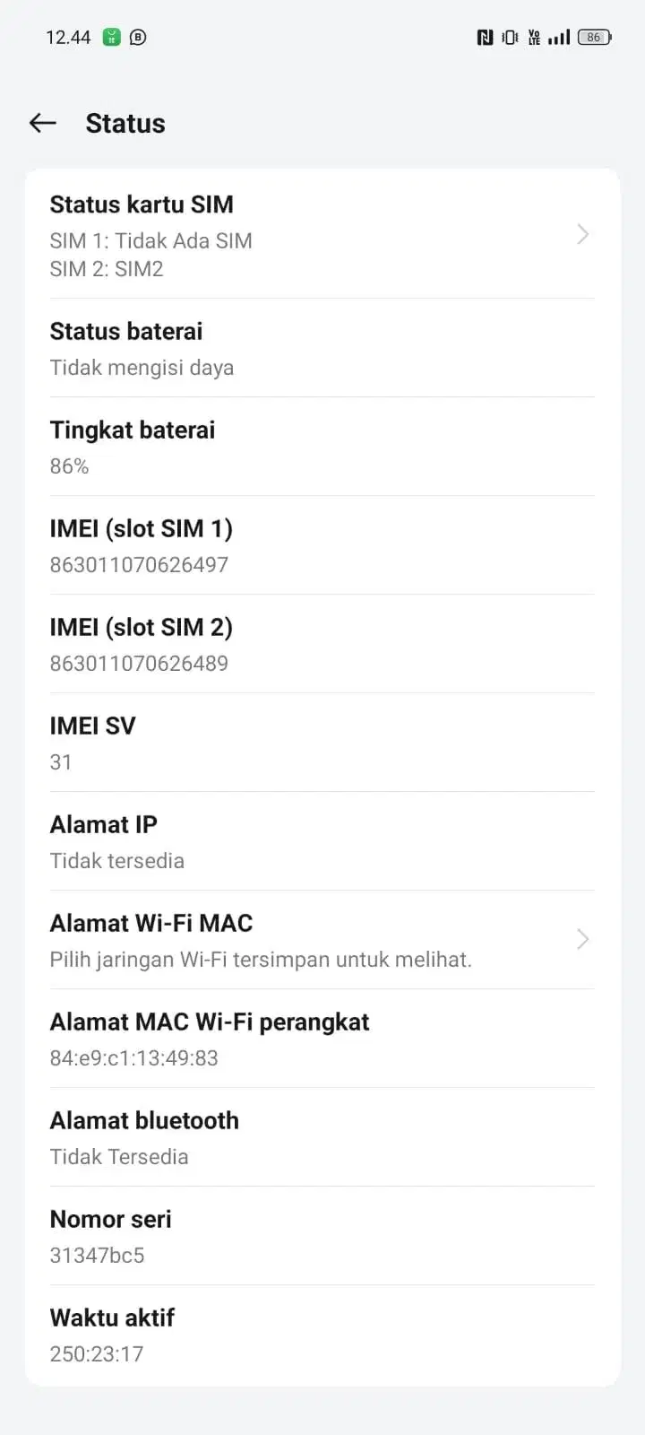 Realme 13 , jarang dipakai ... pemakaian 3-4 sehari