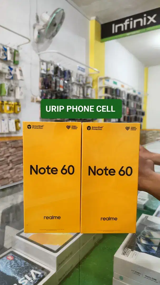 Realme Note 60 6/128 promo+bonus cash & credit garansi Resmi