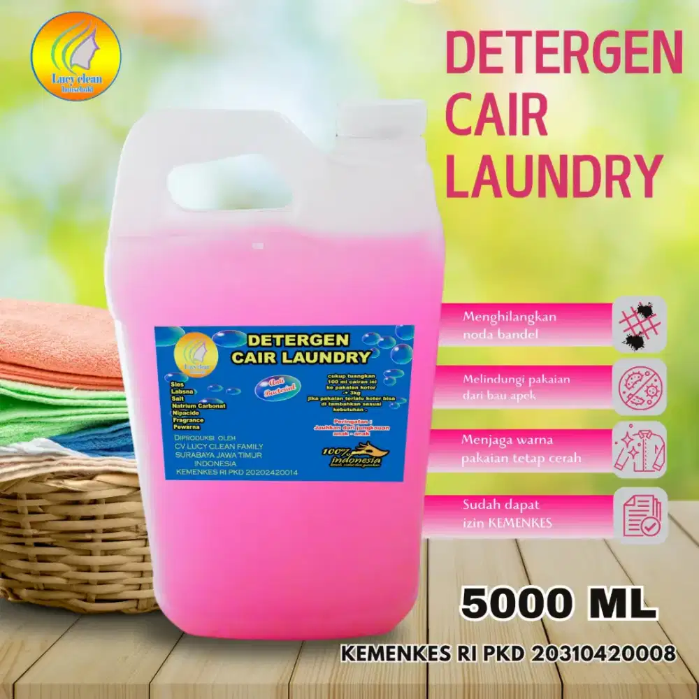 sabun , Detergen cair laundry sudah berizIn edar KEMENKES RI