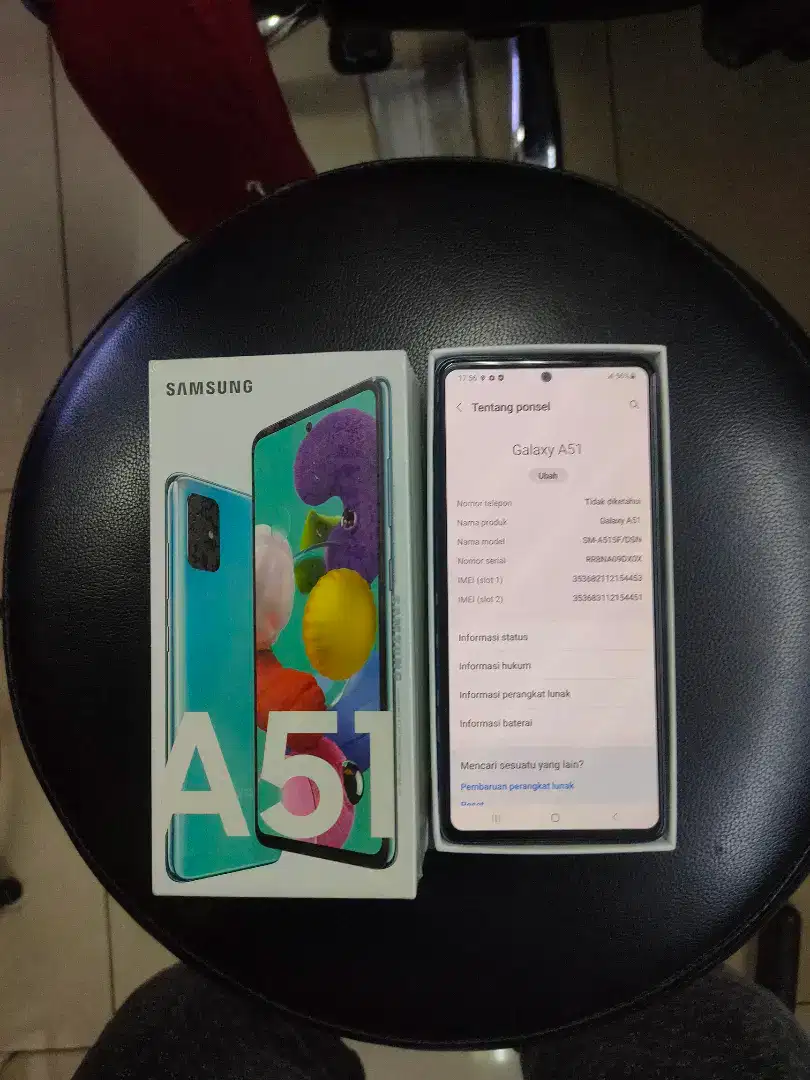 Jual hp Samsung A51 RAM 6/128 udah ada NFC barang masih original