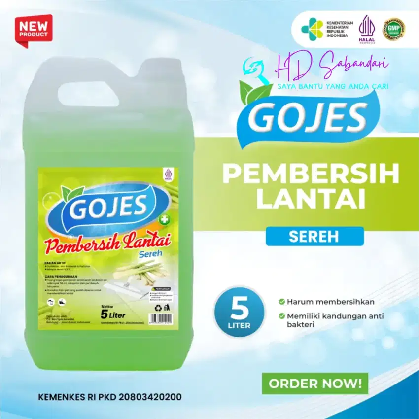 Pembersih Lantai Sereh Gojes 5 Liter