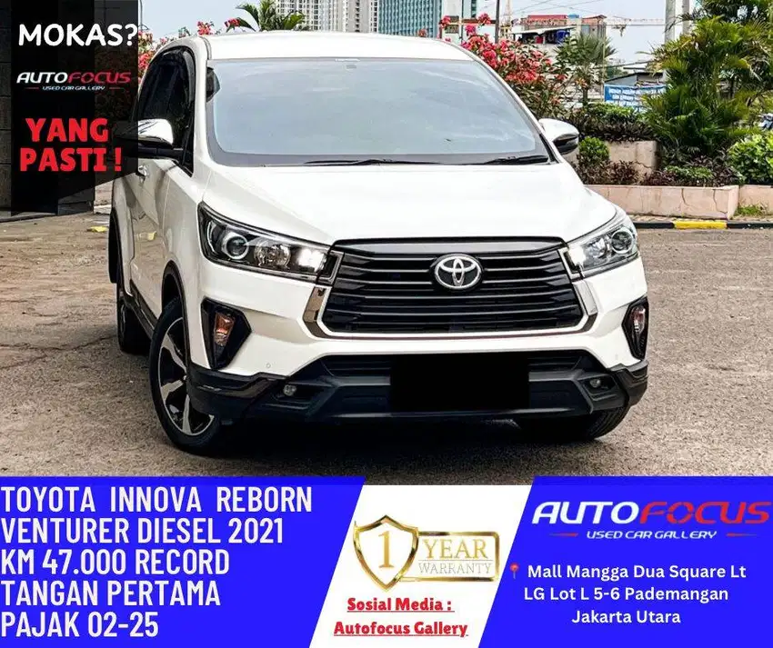 TOYOTA INNOVA VENTURER 2.4 A/T  DIESEL 2021 White