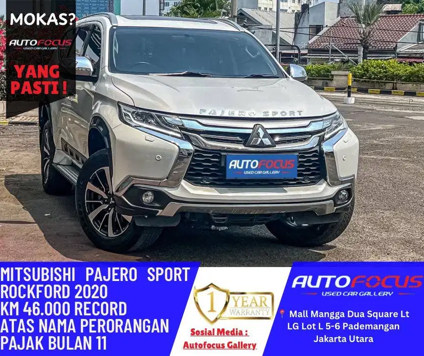 Mitsubishi Pajero Sport Dakar Rockford Fosgate AT Putih Metalik 4x2