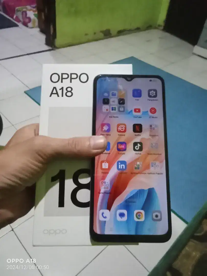 Forsale Oppo A18 ram 4+4/128 like new