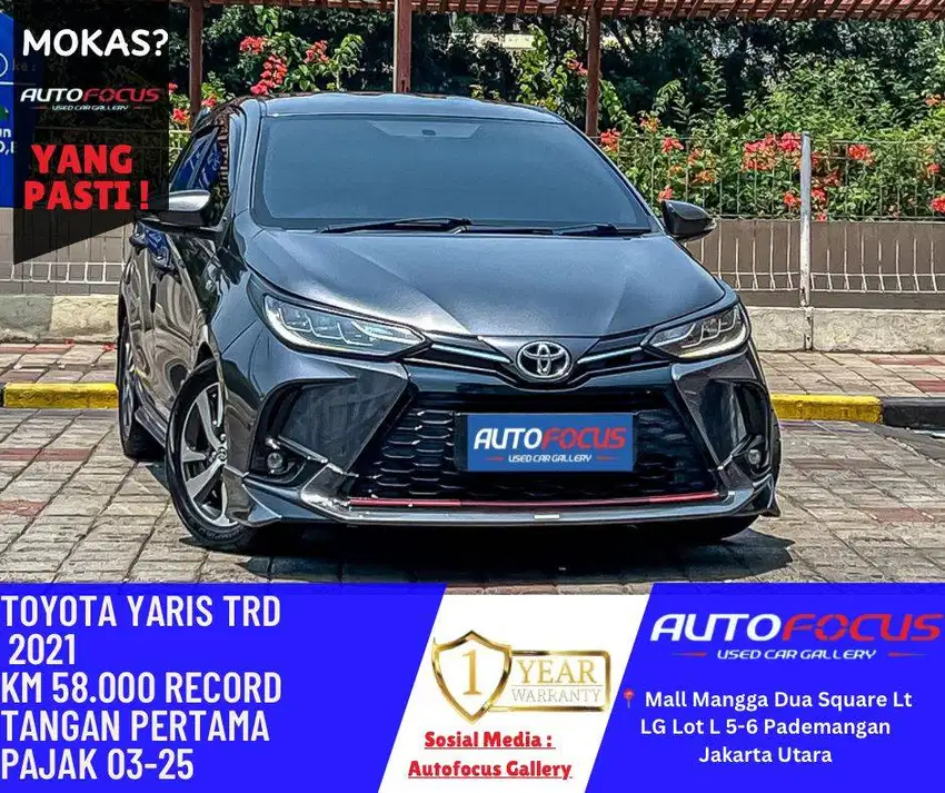 All New Toyota Yaris S TRD Sportivo AT Abu Grey Metalik  NIK 2021