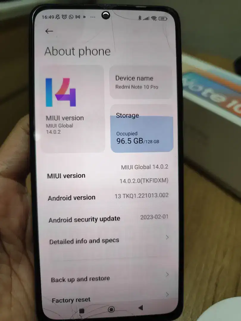 Hp redmi note pro favorit kesayangan masih mulus