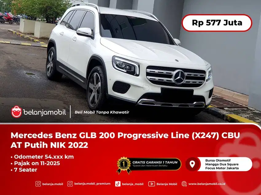 [7 SEATER] Mercedes Benz Mercy GLB200 GLB 200 Progressive Line 2022