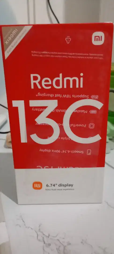 Redmi 13c 6/128 lengkap mulus