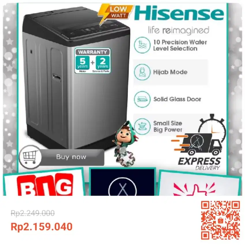 Mesin Cuci Hisense