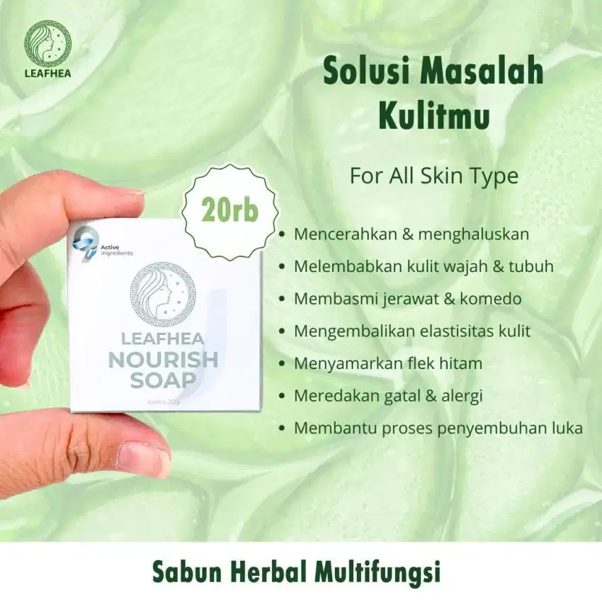 Jual Sabun Herbal Multifungsi Leafhea