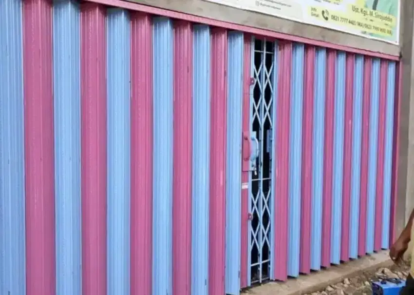 Folding gate rolling door murah