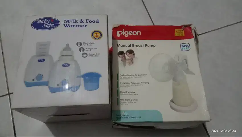 Baby Safe (milk/food warmer) & Pigeon ( pompa asi manual)