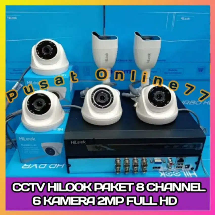 Pasang camera cctv hilook 2mp komplit harga murah