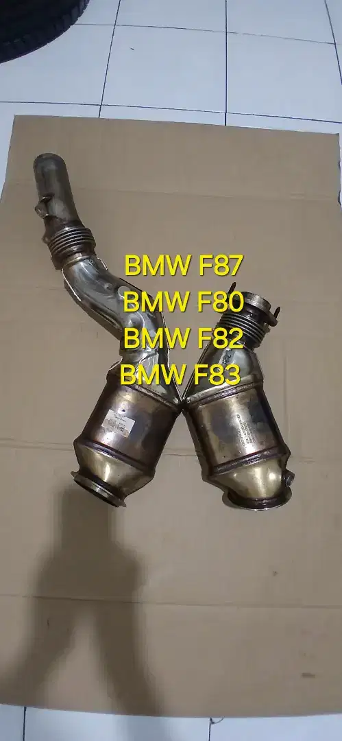 Katalis konverter downpipe knalpot BMW F87 M2 F80 M3 F82 M4 F83 M4