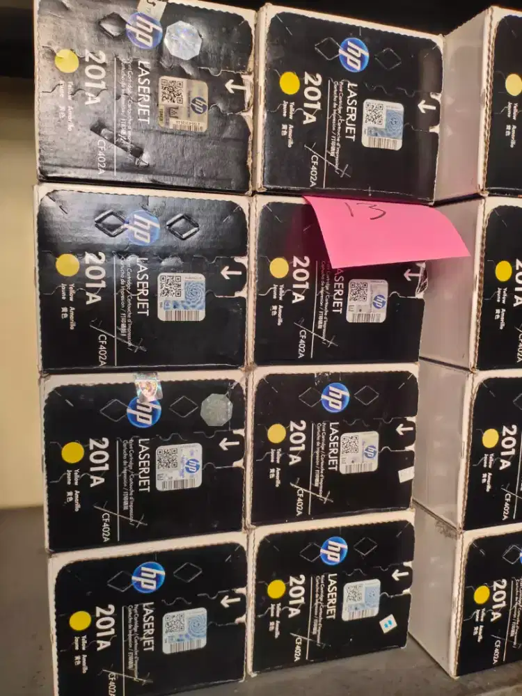 Tinta toner laserjet original baru dan bekas